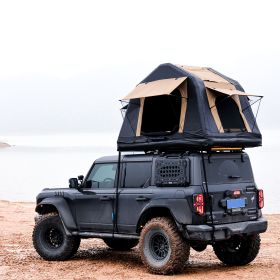 New Design 4x4 Offroad Car Roof Top Tent Amphibious Inflatable Tent With Ladder For Camping( With Ladder, Two Tone Style, Khaki & Black)