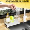 Kitchen Sink Caddy,Rustproof 304 Stainless Kitchen Gadgets Sink Accessories