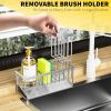 Kitchen Sink Caddy,Rustproof 304 Stainless Kitchen Gadgets Sink Accessories